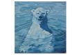 Polar bear. Oil on linen.