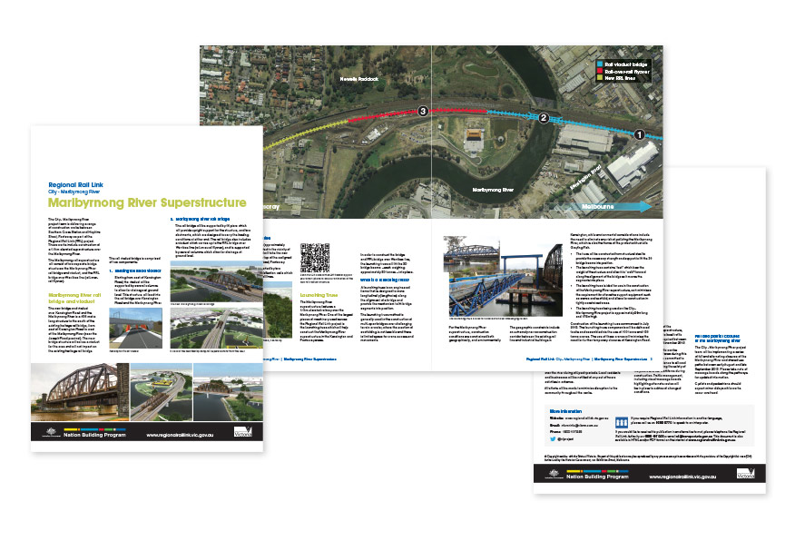 Regional Rail Link Maribyrnong River Superstructure brochure.