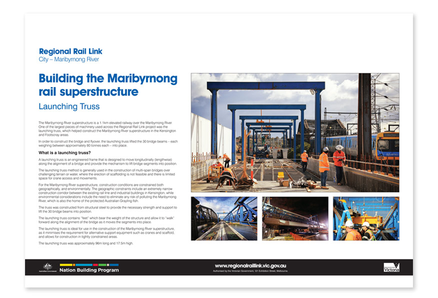 Maribyrnong Rail Superstructure poster.